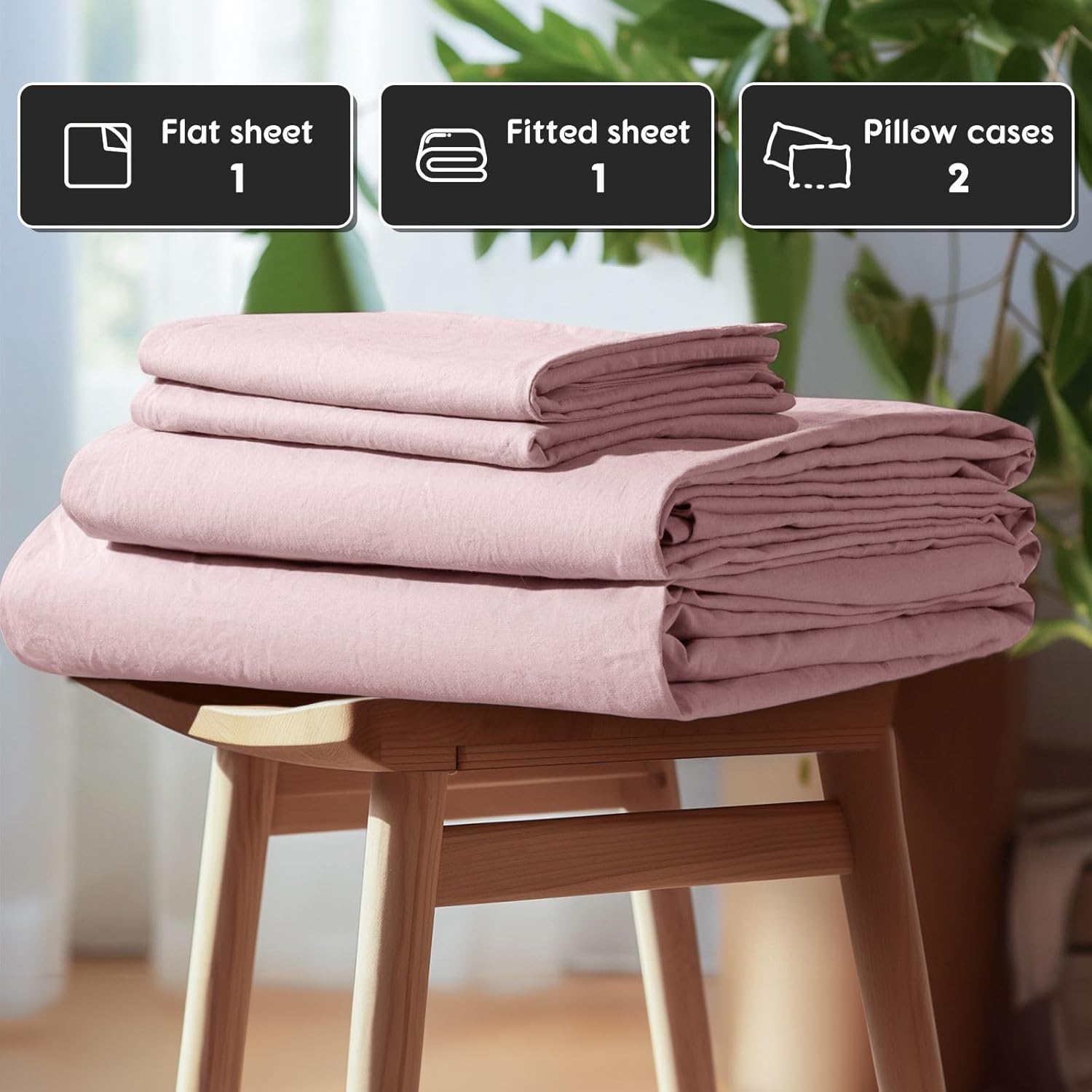 Natural European Linen Sheet