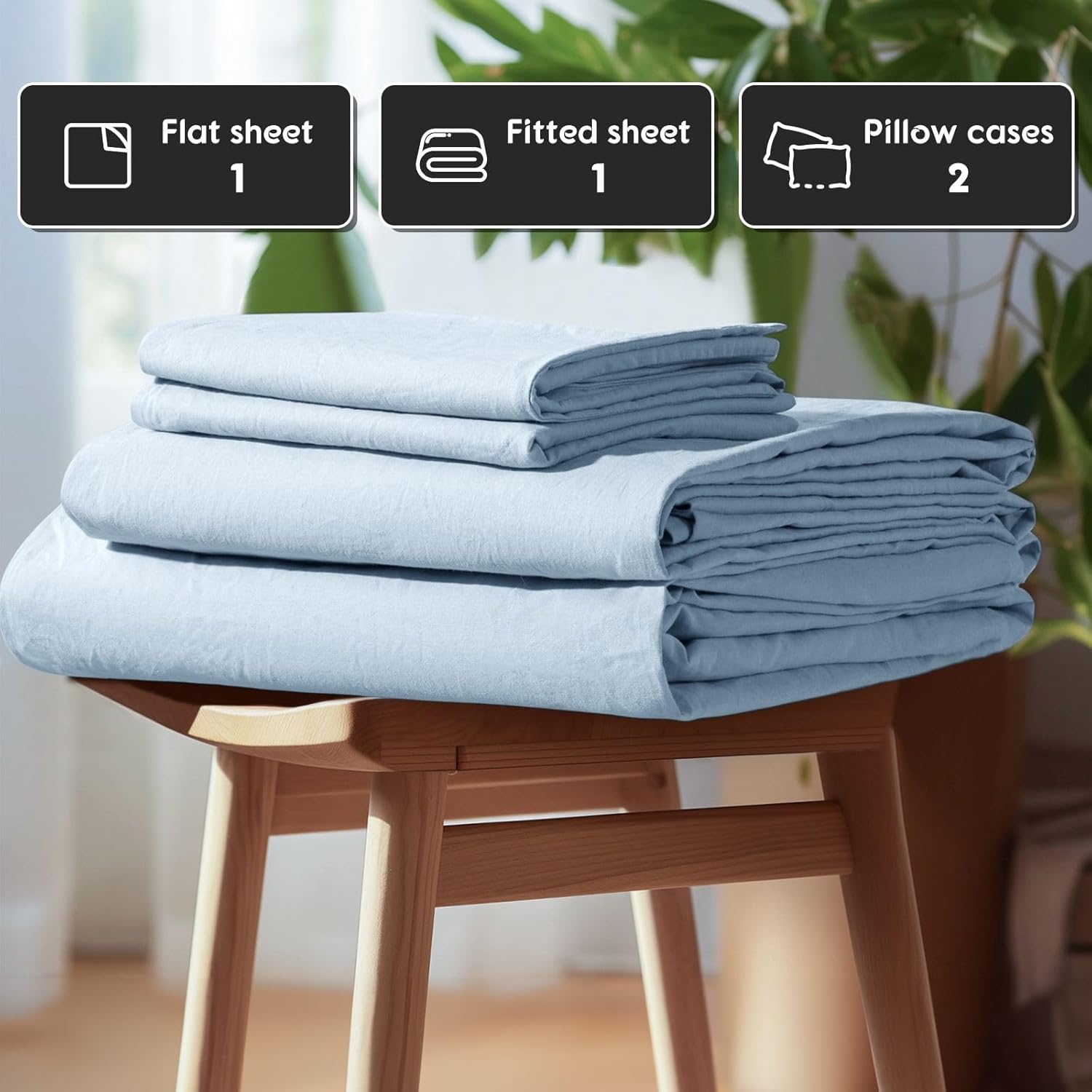 Natural European Linen Sheet